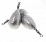 Груз S-FISH Капля, подвесная с вертлюгом,  11гр (10 шт./уп.) (12-003)