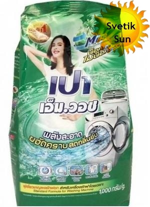 LION "PAO M" Стир.порошок д/всех типов стир.маш. 1000гр "M Wash Regular"