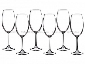 Набор бокалов для вина  из 6 шт. "барбара" 400 мл. высота=23 см.