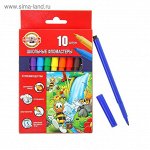 фломастеры 10цв K-I-N Пчелка, трехгранные 771002AJ06KS 1161765
