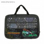 Папка д/труда А4 с ручками текстиль ПВХ 335*260*20 мал., ПТР-11 &quot;Кислотный Байк 2017&quot; 1853785