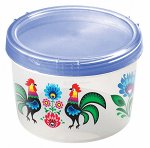 БАНКА С ЗАВИНЧИВАЮЩЕЙСЯ КРЫШКОЙ  0,75Л С ДЕКОРОМ (овощи)