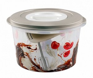 ЕМКОСТЬ ДЛЯ МИКСЕРА (БЛЕНДЕРА) С ДЕКОРОМ 2,0Л (бежевый)