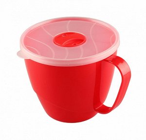 Контейнер - кружка для продуктов, 0,72 л, круглый, пластик, микс