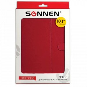 Чехол-обложка для планшет. ПК универс 10.1" SONNEN, кожзам,