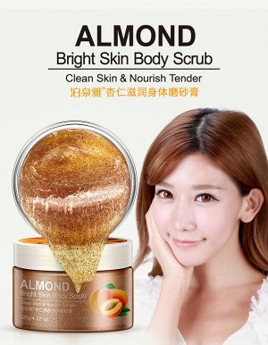 Скраб для тела на основе миндального масла Bioaqua Almond Bright Skin Body Scrub, 120г