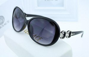 Солнцезащитные очки черные с кольцами на дужках