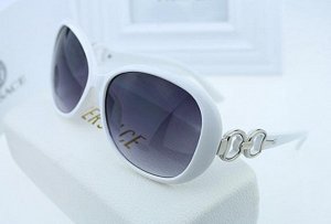 Солнцезащитные очки белые с кольцами на дужках