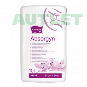 MATOPAT Прокладки гинеколог. Absorgyn 34х9 см по 10шт (стерильные)