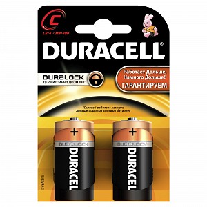 DURACELL TurboMax Батарейка алкалиновая С 1.5V LR14 2шт