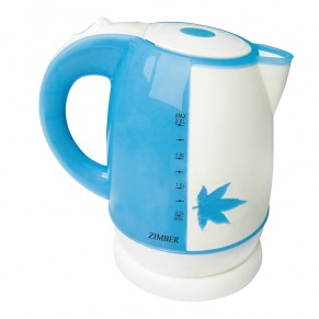 Чайник 10699-ZM Чайник ZIMBER, 2,0 л, 2200 Вт, пластиковый, дисковый, белый-голубой