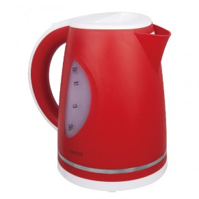 Чайник 11027-ZM Чайник ZIMBER, 1.7 л, пластиковый, дисковый, 1.7 л, красный-белый