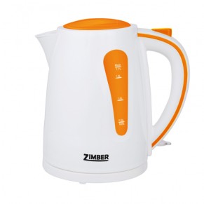 Чайник 10844-ZM Чайник ZIMBER, пластиковый, дисковый, 1.7 л, белый-оранжевый