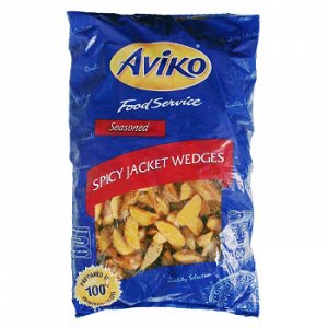 Картофельные дольки в кожуре без специй 2,5кг  "Aviko"