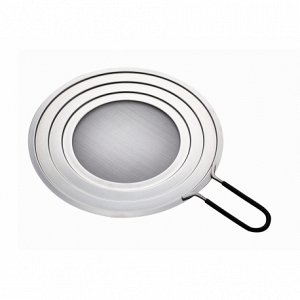 Посуда РН-12858
Крышка-сетка для сковороды 
Предотвращает разбрызгивание жира 
Изготовлена из нержавеющей стали
Ручка из нержавеющей стали и силикона
Диаметр 30 см