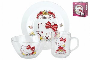 "Hello Kitty" Набор посуды 3пр.  55029SETHKL