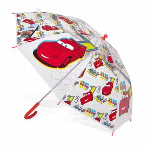 Disney зонт детский Тачки "Молния Маккуин" (50 см, прозрач., авто., POE)