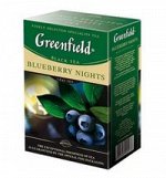 Чай Гринфилд Blueberry  Nights 100г 1/15