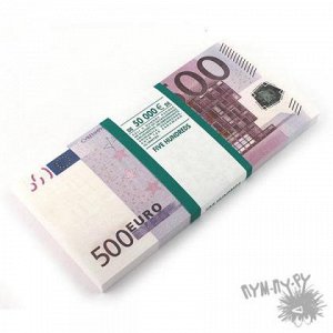 Блокнот" Пачка 500 евро "