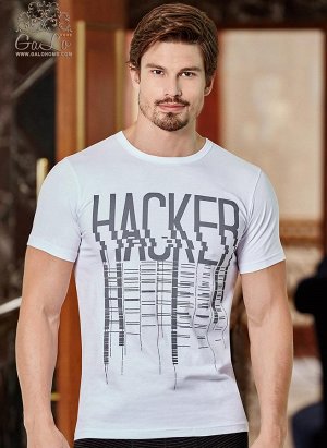 Мужская майка кор.рукав (S,M,L,XL) Berrak Berrak 4038 Beyaz