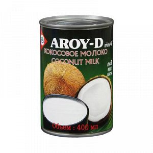 Молоко кокосовое (жирн. 17-19%)  'Aroy-d', ж/б 1/0,4л 1/24