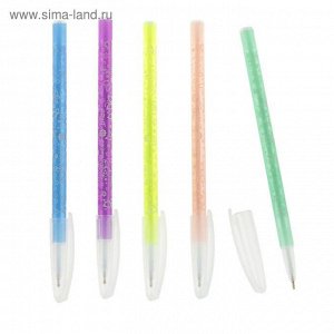 Ручка шариковая Irida, узел 0.5мм, синие чернила, пулевидный пишущий узел, микс