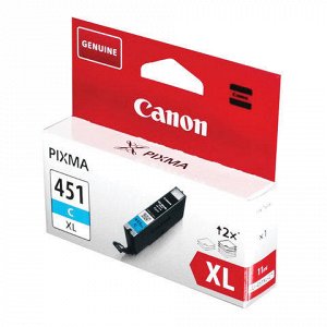 Картридж струйный CANON (CLI-451C XL) PIXMA MX724/924/iX6840