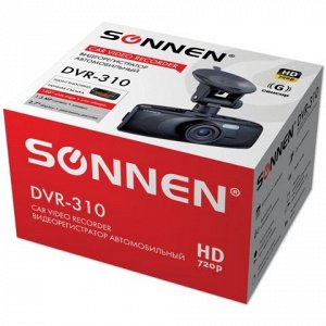 Видеорегистратор автомоб. SONNEN DVR-310, HD, 120°, экран 2,