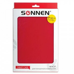 Чехол-обложка для планшет. ПК универс 9"-10.1" SONNEN, кожза