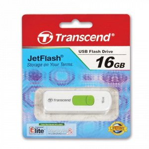 Флэш-диск 16GB TRANSCEND JetFlash 530 USB 2.0, белый, TS16GJ