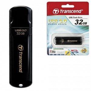 Флэш-диск 32GB TRANSCEND Jet Flash 700 USB 3.0, черный, TS32