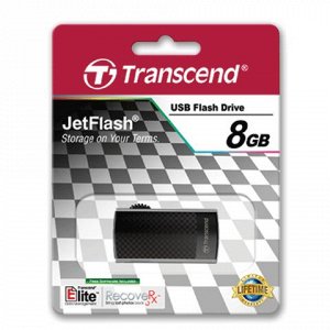 Флэш-диск 8GB TRANSCEND JetFlash 560 USB 2.0, черный, TS8GJF