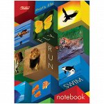 Бизнес-блокнот А6 160л. ЛАЙТ &quot;Animals mosaic&quot;