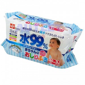 IPLUS Влажные салфетки для новорожденных 80 шт х 3, мягкая упаковка