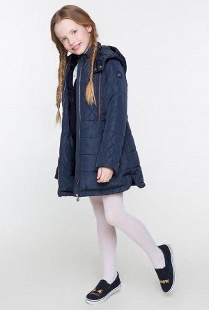 Пальто детское для девочек Swiss темно-синий