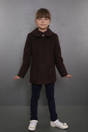 Пальто детское демисезонное 7-506-900  (шоколад)
