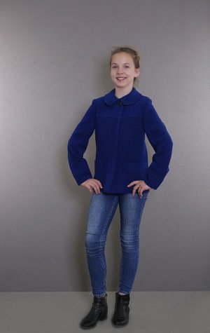 Пальто детское демисезонное 7-506-741  (темно-синий)