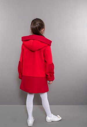 Пальто детское демисезонное 7-501-890  (красный)