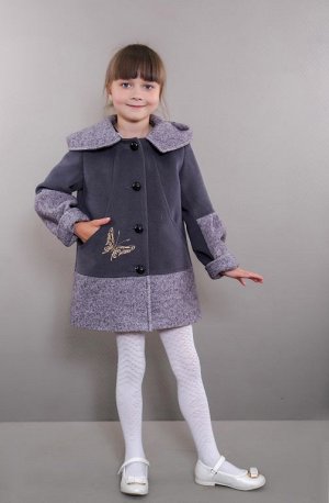Пальто детское демисезонное 7-501-017  (серый)