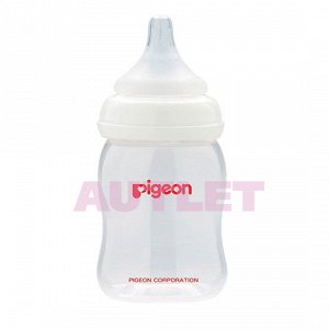 Бутылочка для кормления PIGEON Перистальтик Плюс с широким горлом 160 мл, РР