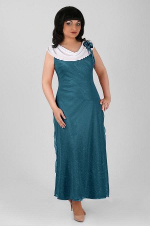 бирюзовый Примечание: замеры длин соответствуют размеру 52

Длина платья: 129 см

Состав: полиэстер 100%

Ткань:текстиль/ шифон

Вес:0.46 кг