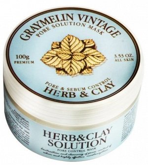 Graymelin Очищающая глиняная маска Herb & Clay Solution Pore Control Mask