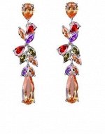серьги из разноцветных камней