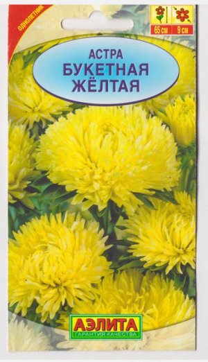 Астра Букетная Желтая (Код: 17084)
