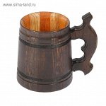 Кружка пивная &quot;Бир&quot; тонированная, 0,5 л