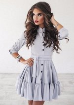 Платье с рядом пуговиц