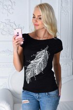 Футболка с перышком