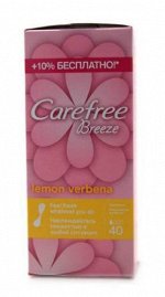 Carefree® Breeze Lemon Verbena Салфетки ароматизированные 40 шт.