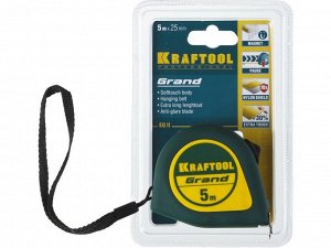 Рулетка KRAFTOOL GRAND 5м / 25мм рулетка с ударостойким корпусом (ABS) и противоскользящим покрытием

Рулетка измерительная KRAFTOOL 34022-05-25, предназначена для проведения линейных замеров путем не