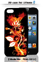 Огненный цветок. Чехол голографический 3D на телефон iphone